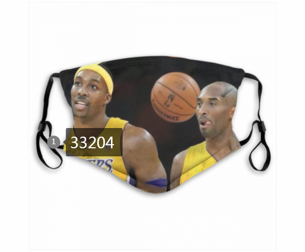 2021 NBA Los Angeles Lakers #24 kobe bryant 33204 Dust mask with filter